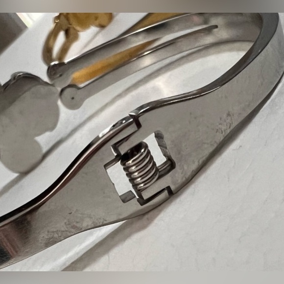 Disney Mickey Mouse Gold Silver Charm Bracelet Disney Cuff Bangle womens gifts - Picture 8 of 10